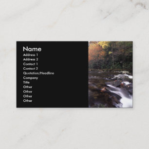 profile or business card, landscape & cascade card