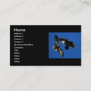 profile or business card, ravens business card
