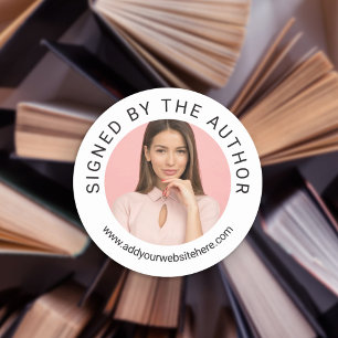 Profile Photo Signed by the Author Classic Round Sticker