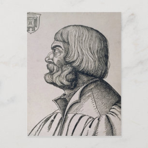 Profile portrait of Albrecht Durer , 1527 Postcard