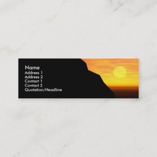Profilecard: Sunset/Sunrise Mini Business Card