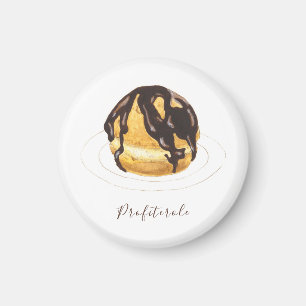 Profiterole watercolor magnet