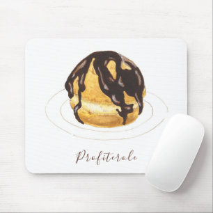 Profiterole watercolor mouse mat
