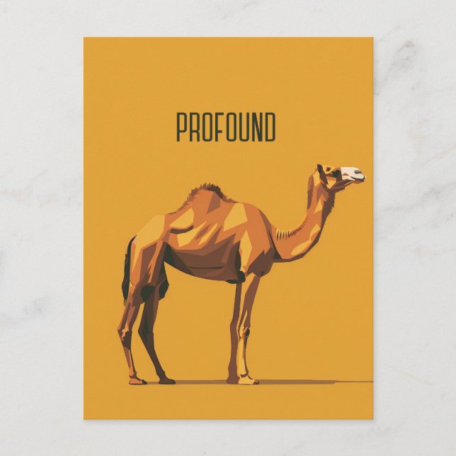 Profound Camel Postcard (Front)