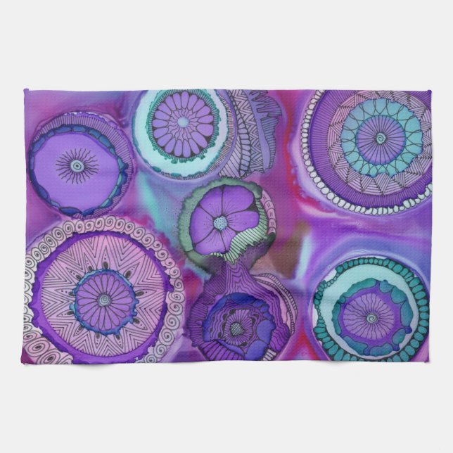 Profoundly Purple Kitchen Towel (Horizontal)