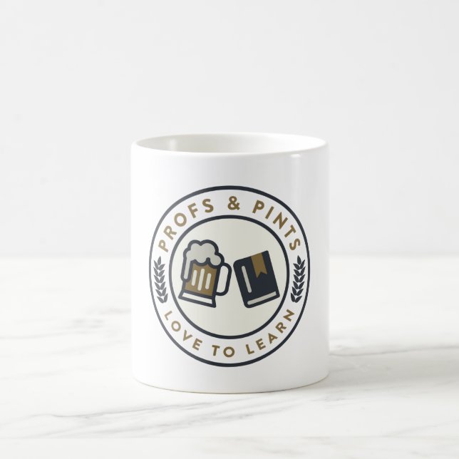 Profs and Pints-basic coffee mug-seal Coffee Mug (Center)