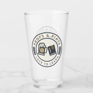 Profs and Pints seal-pint glass