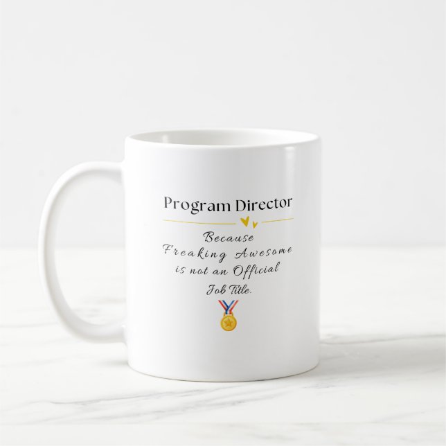 program director coffee mug (Left)