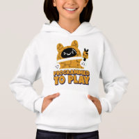 Programmed to play Girls Pullover Hoodie