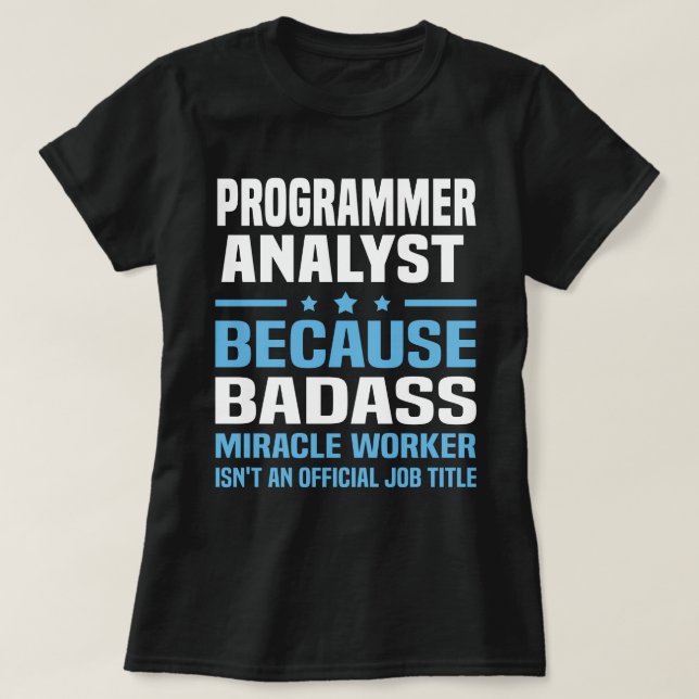 Programmer Analyst T-Shirt (Design Front)