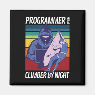Programmer By Day, Climber By Night. Magnet