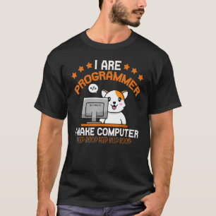 Programmer Cat Animal Coding Squad Engineer T-Shirt