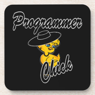 Programmer Chick #4 Coaster