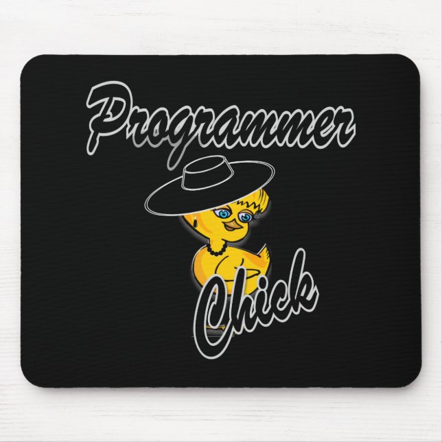 Programmer Chick #4 Mouse Mat (Front)