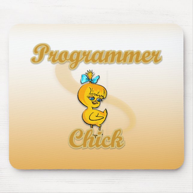 Programmer Chick Mouse Mat (Front)