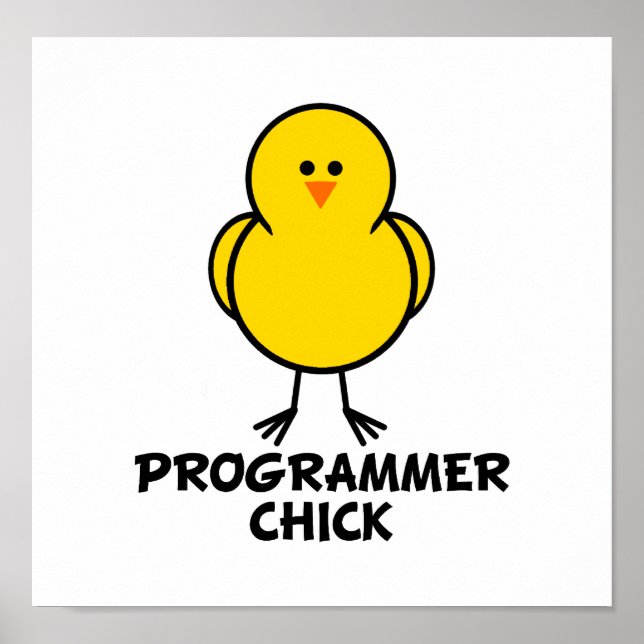 Programmer Chick Poster (Front)