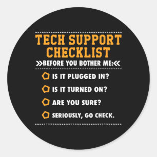 programmer classic round sticker