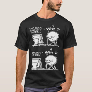 Programmer Code Works Why Meme T-Shirt