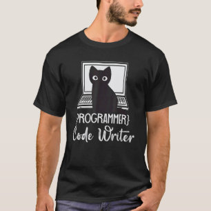 Programmer Code Writer Programming Cat Software De T-Shirt