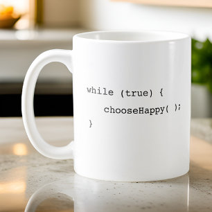 Programmer Coder Funny Infinite Loop Choose Happy  Coffee Mug