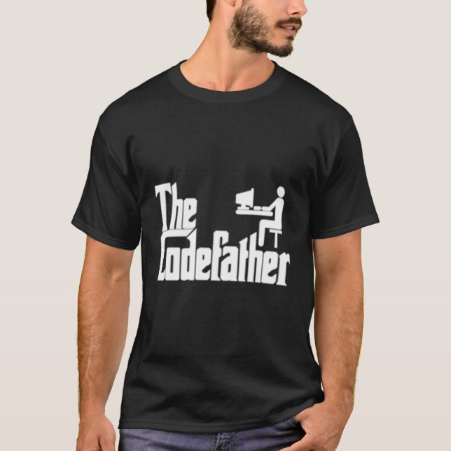 Programmer Coding Hacker Codefather T-Shirt (Front)