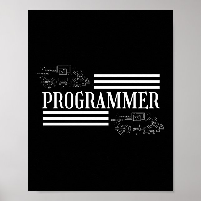 Programmer Coding Poster (Front)