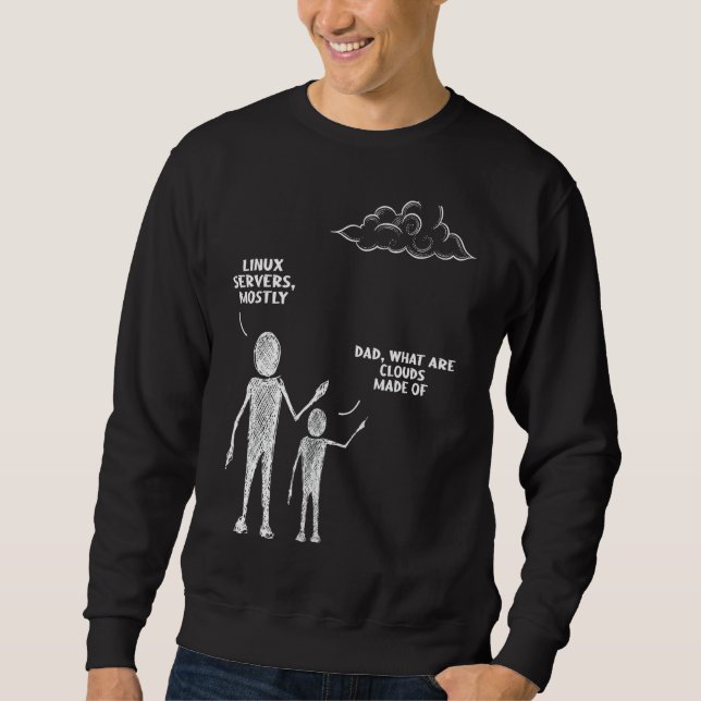 Programmer Computer Cloud Storage  Software Engine Sweatshirt (Front)