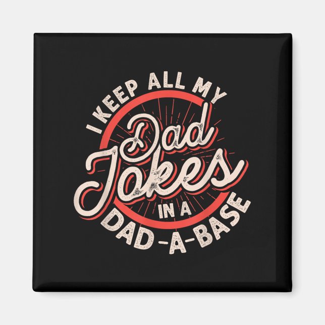 Programmer Dad Nerdy Father Database Geeky Dad Jok Magnet (Front)