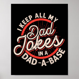 Programmer Dad Nerdy Father Database Geeky Dad Jok Poster