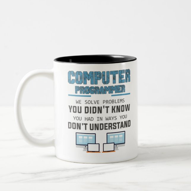 Programmer developer computer scientist gift-IXe3i Two-Tone Coffee Mug (Left)