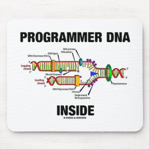 Programmer DNA Inside (DNA Replication) Mouse Mat