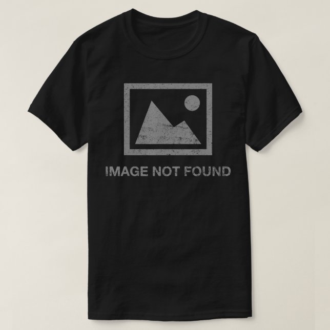 Programmer Funny Error Humour Image Not Found Vint T-Shirt (Design Front)