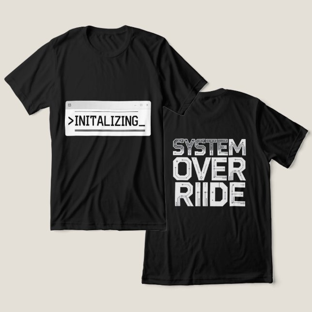 Programmer Hacker Design Tri-Blend Shirt (Design Front & Back)