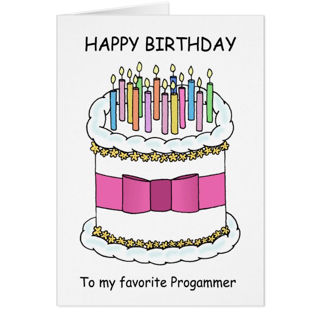 Programmer Happy Birthday  (Front)