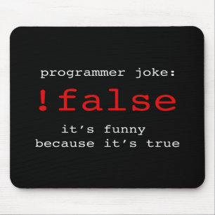 Programmer joke mouse mat