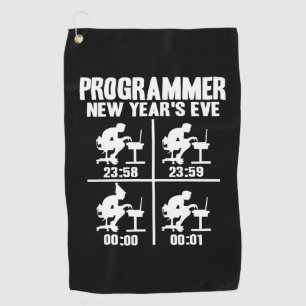 Programmer New Year's Ever Golf Towel