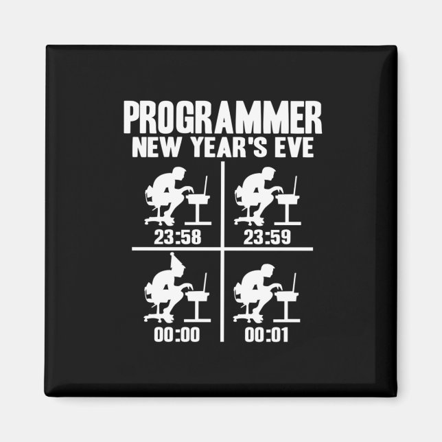 Programmer New Year's Ever Magnet (Front)