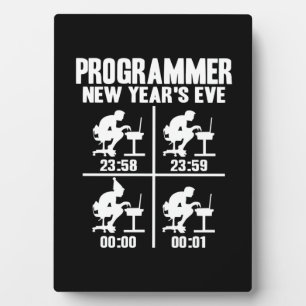 Programmer New Year's Ever Plaque