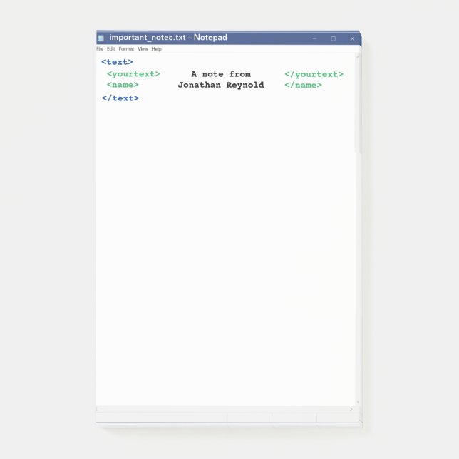 Programmer Notepad Coder Format Computer Scientist (Front)