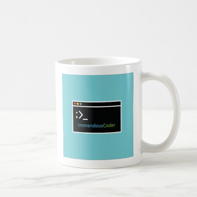 Programmer Or Coder Coffee Mug Related To Terminal (Right)