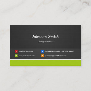 Programmer - Professional and Premium Business Card