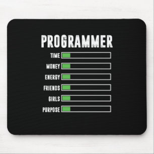 Programmer Programming Coding Coder Developer Gift Mouse Mat