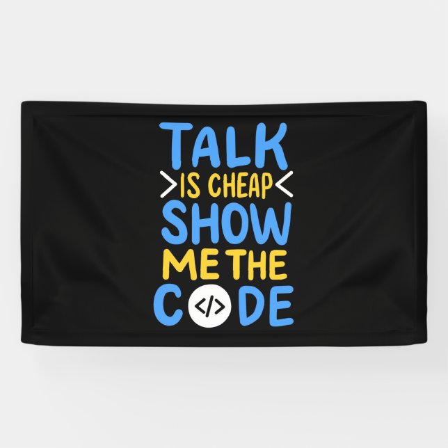 Programmer Show Me The Code Banner (Horizontal)