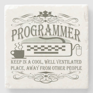 Programmer Stone Coaster