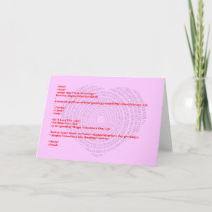 Programmer Valentine's Day Card