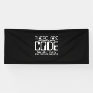Programmer Write Code Without Bugs Banner