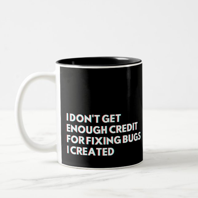 Programmers And Developers Funny Coding Saying Two-Tone Coffee Mug (Left)