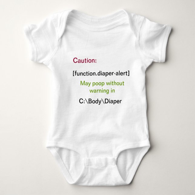 Programmer's Baby Poop Shirt | Zazzle