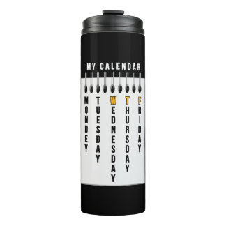 Programmers Calendar Thermal Tumbler