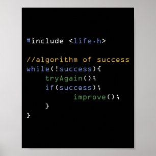 Programmers Computer Science Meme Coding Humour  Poster